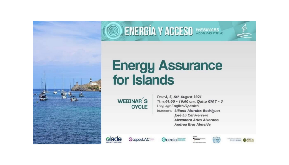 Image of WEBINARS CYCLE “ENERGY ASSURANCE FOR ISLANDS”