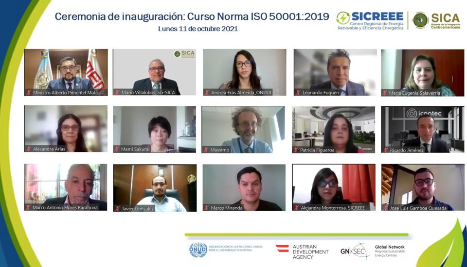 Image of SICREEE y ONUDI capacitarán a profesionales de la región en Norma ISO 50001:2019