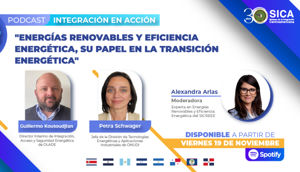 Image of SICREEE, ONUDI y OLADE reflexionan sobre energías renovables, eficiencia energética y su papel en la transición energética en los países del SICA