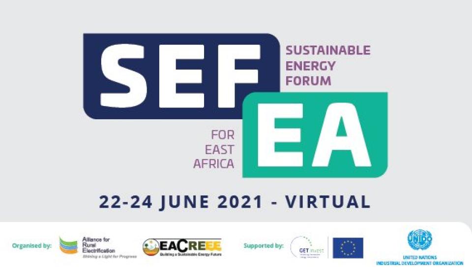 Image of NOW HAPPENING! Sustainable Energy Forum for East Africa (SEFEA) from 22 to 24 June 2021