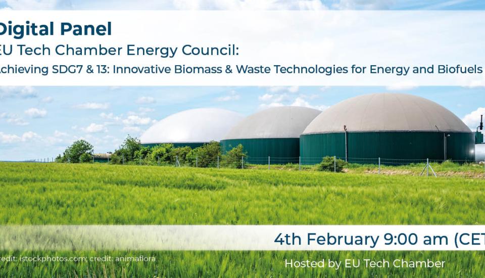 Image of Join the digital panel on achieving SDG7 & 13: Innovative Biomass & Waste Technologies for Energy and Biofuels Production