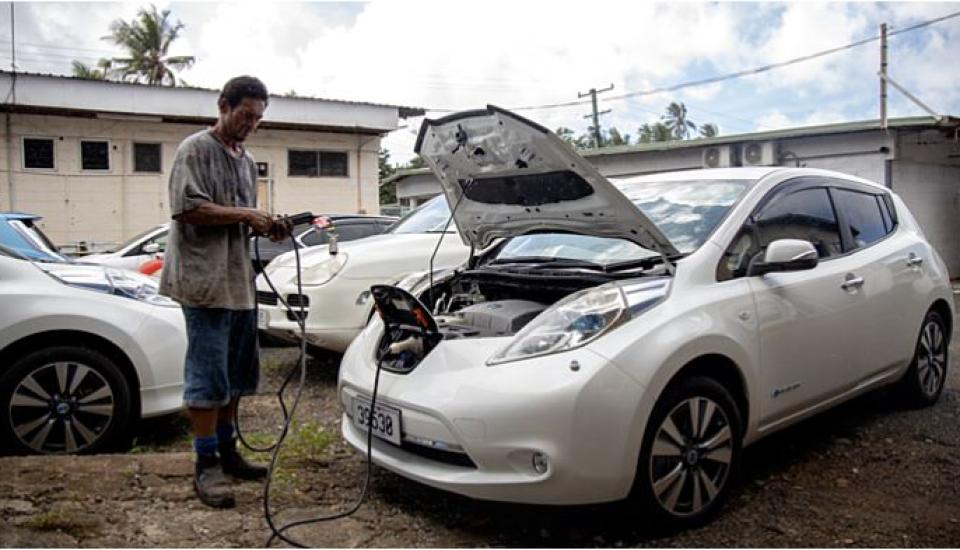 Image of Environmentally friendly electric cars available in Samoa