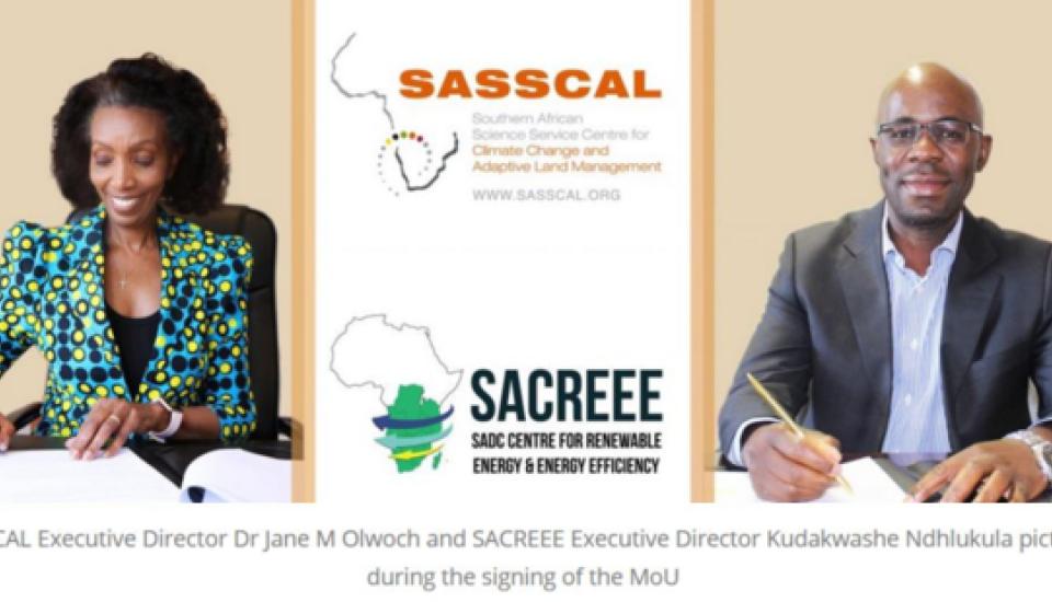 Image of SASSCAL and SACREEE Sign an MoU to Kickstart the Green Hydrogen Atlas Project Funded by BMBF
