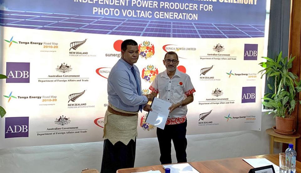 Image of Large solar plant to be built in Tonga