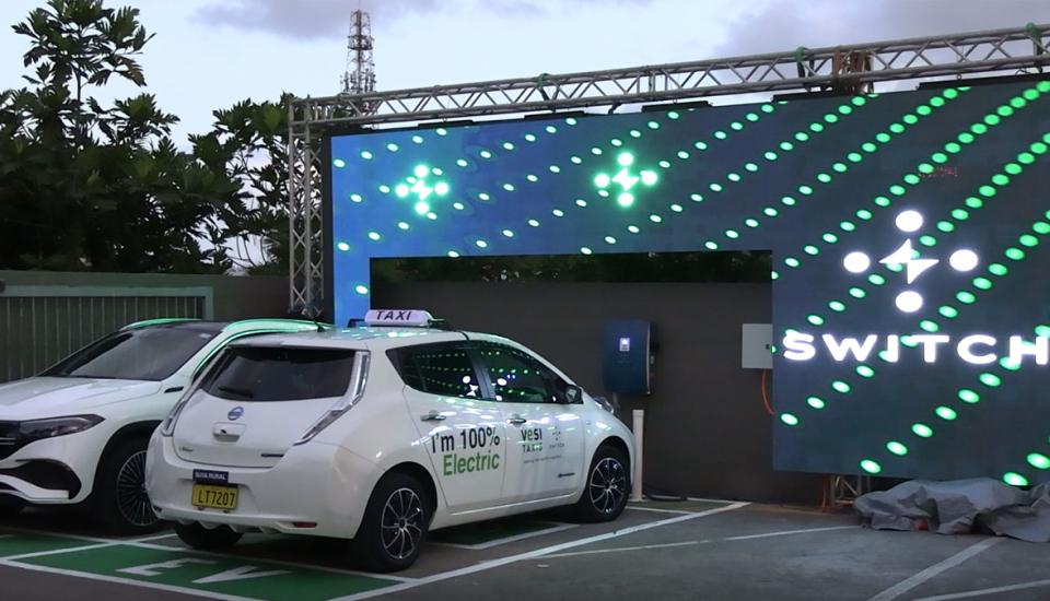 Image of Fiji launches first-ever electric vehicle charging network at Kundan Singh Supermarket
