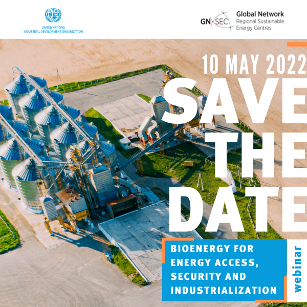 Image of REGISTER NOW: Webinar "Bioenergy for Energy Access, Security and Industrialization" on 10 May 2022, 02:30 CEST