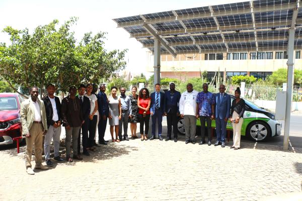 Image of The Centre for Renewable Energy and Energy Efficiency in Central Africa on a study tour in ECREEE