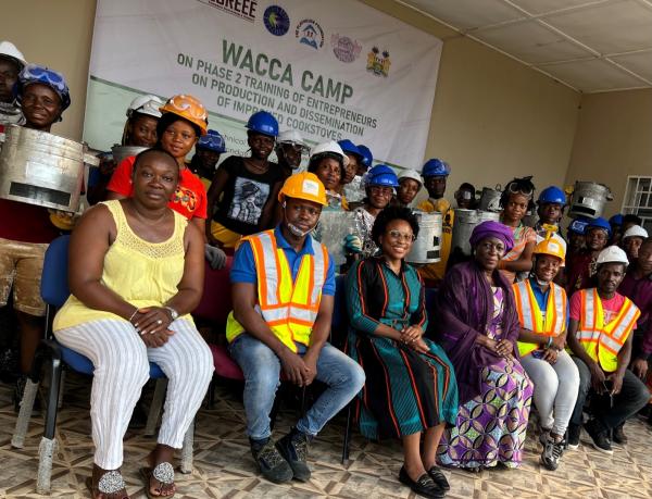 Image of Local stakeholders trained to build smart stoves in Sierra Leone