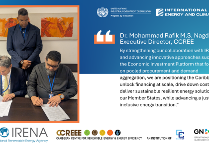 Image of CCREEE and IRENA Formalize Strategic Partnership