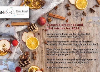 Image of Season’s greetings from the Global Network of Regional Sustainable Energy Centres!