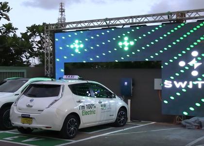 Image of Fiji launches first-ever electric vehicle charging network at Kundan Singh Supermarket