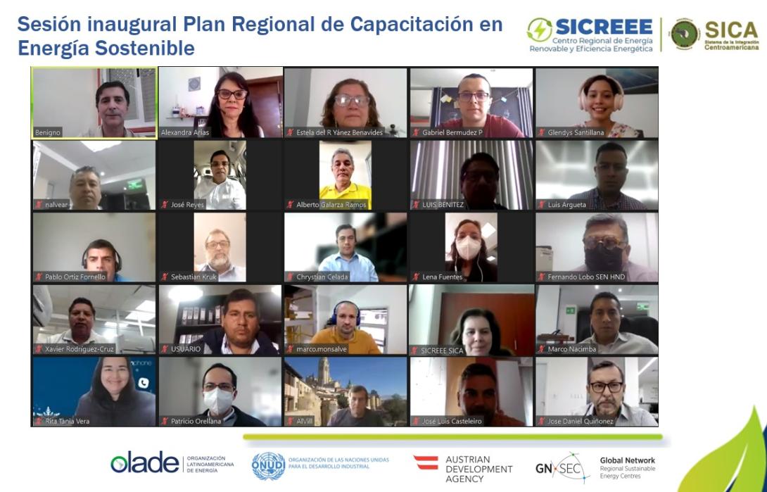 Image of SICREEE LANZA PLAN REGIONAL DE CAPACITACIÓN EN ENERGÍA SOSTENIBLE