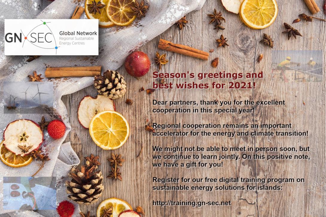 Image of Season&#8217;s greetings from the Global Network of Regional Sustainable Energy Centres!