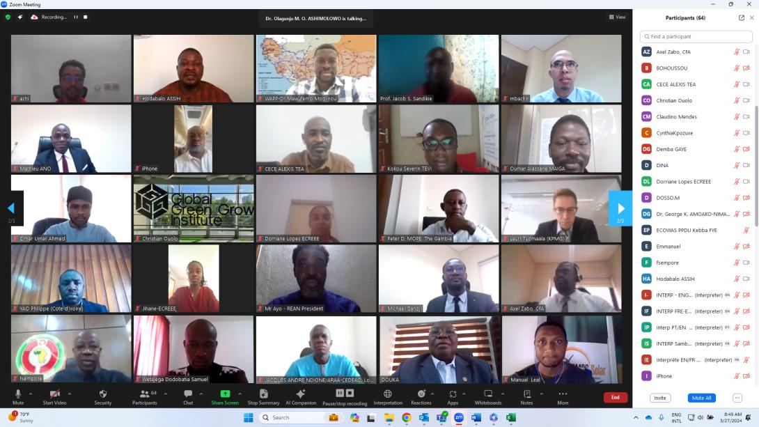 Image of Advancing Sustainable Energy in ECOWAS: EREEEF Regional Technical Validation Workshop
